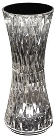 Stolná lampa Tower, 1x transparentné PVC tienidlo, RGB