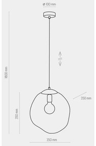 Luster na lanku SOL 1xE27/60W/230V čierna