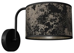 Nástenné svietidlo SATINO 1xE27/60W/230V čierna/zlatá