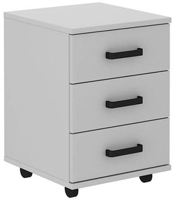 Zásuvkový diel na kolieskach 3s Malta Svetlosivý Typ 201