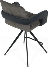 Barová stolička otočná 180° AUB-F1146 GREY2 sivá