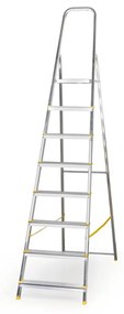 Jednostranné hliníkové schodíky ALVE EUROSTYL, 1x8 stupňov, 1,62 m