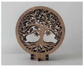 Li-Go 23577/DUB2 - LED stmievateľná stolová dekorácia LED/12W/230V 20x22 cm dub