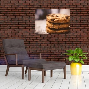 Sklenený obraz cookies sušienok (70x50 cm)