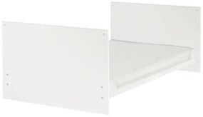 Biela postieľka s nastaviteľnou výškou 70x140 cm Anton – Roba