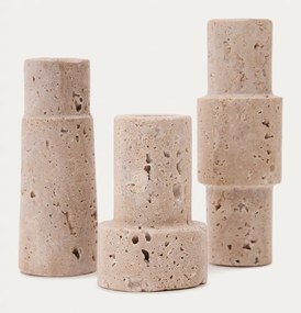 Kamenné svietniky v súprave 3 ks Majid – Kave Home