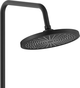 Rea Marco, sprchový set s vaňovou výlevkou, čierna matná, REA-P8545