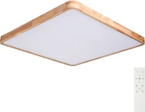 Brilagi - stmievateľné LED svietidlo WOODLINE SQUARE LED/180W/230V dub 100x100 cm + DO