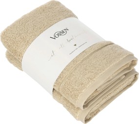 XXXLutz SADA UTERÁKOV NA RUKY, 50/100 cm, svetlohnedá Vossen - Kúpeľňový textil - 003355090302