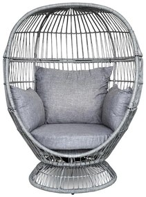 Záhradná otočná stolička Cuddie sivá