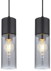 Globo 21000-4HB - Luster na lanku ANNIKA 4xE27/25W/230V čierna