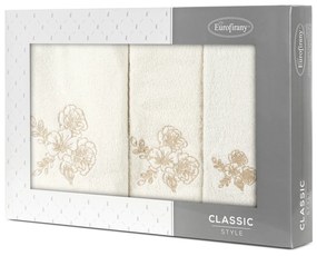 FROTÉ UTERÁK MELANI SADA 1KS 30X50 CM, 1KS 50X90 CM, 1KS 70X140 CM KRÉMOVÁ