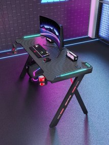 Herný stôl BG03 čierny 120 cm