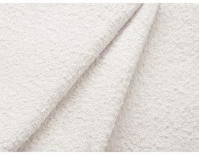 Biela rozkladacia rohová pohovka z textílie bouclé (pravý roh) Jodie – Micadoni Home