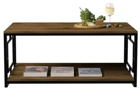 Konferenčný stolík Kelvin Black and Walnut