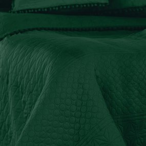 Prikrývka na posteľ AmeliaHome Meadore Aj fľaškovo zelený
