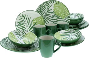 XXXLutz KOMBINOVANÝ SERVIS TROPICANA GRÜN 16-dielne Creatable - Online Only bytové doplnky - 007768134001