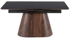 PROXIMA.store - Rozkladací jedálenský stôl LIZBONA FARBA: čierna, konštrukcia: orech