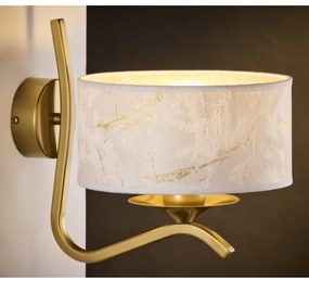 Jupiter 2111 - Nástenné svietidlo KASZMIR 1xE27/15W/230V biela/zlatá/mramorový dekor