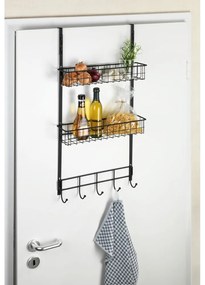 Závesná polička na dvere Wenko Rack Black
