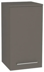 Mereo, Mereo Bino kúpeľňová skrinka horná 63 cm, pravá, Multidecor, Lávovo sivá, MER-CN696LAS1