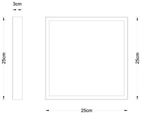 Globo 12382-15 - LED Stropné svietidlo TIBEY LED/15W/230V 25x25 cm