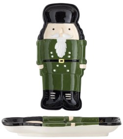 Bloomingville Servírovací tanier z kameniny Feast Nutcracker Green