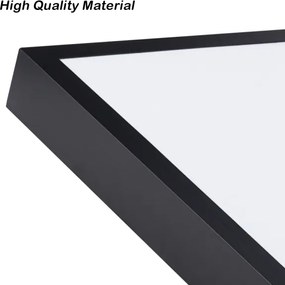 Brilagi-LED Stmievateľné kúpeľňové svietidlo FRAME SMART LED/96W/230V IP44 čierne + diaľkové ovládanie