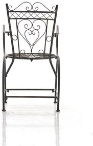 Kovová stolička Sheela s područkami - Bronzová