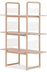 Knižnica z masívneho dubového dreva Gazzda Muse, výška 140 cm