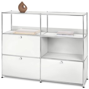 Kovová komoda »CN3« s 2 výklopnými dvierkami a 1 zásuvkou