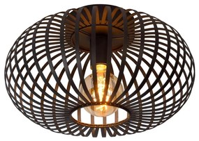 Lucide 78174/40/30 - Stropné svietidlo MANUELA 1xE27/60W/230V pr. 39,5 cm čierna