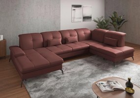XXXLutz SEDACIA SÚPRAVA, textil, koža, červenohnedá Sit & More - Sedačky - 00014401174Z