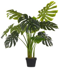 Umelá rastlina v kvetináči 113 cm MONSTERA PLANT Beliani