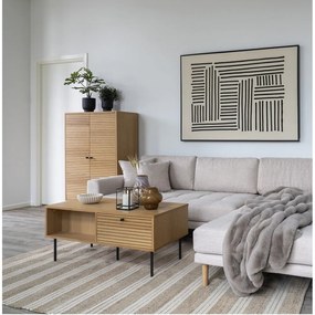 Konferenčný stolík s doskou v dubovom dekore v prírodnej farbe 50x100 cm Kyoto – House Nordic