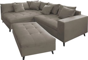 XXXLutz ROHOVÁ SEDAČKA, textil, sivá MID.YOU - Sedačky - 001628000345