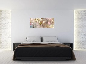 Obraz - Kvetinový ornament (120x50 cm)
