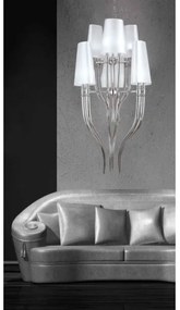 Azzardo AZ0173 - Luster na reťazi DIABLO 12xE14/11W/230V biela