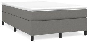 Boxspring posteľ s matracom, tmavosivá 120x190 cm, látka 3269684