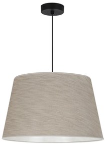 Závesné svietidlo Len, 1x béžové textilné tienidlo, (fi 44 cm), b