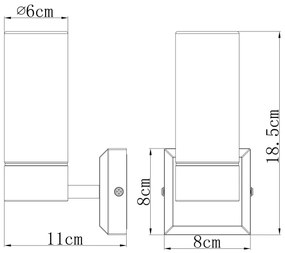 GLOBO 7815 - Kúpeľňové nástenné svietidlo SPACE 1xE14/40W/230V IP44