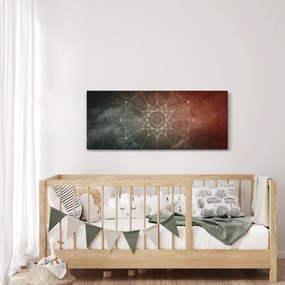 Obraz - Vesmírny dodecagram (120x50 cm)