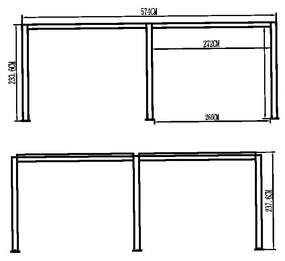 Hliníková bioklimatická pergola s lamelami 5.8 x 3 M