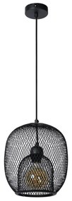 Lucide 78396/01/30 - Luster na lanku JERREL 1xE27/40W/230V čierna