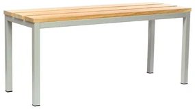 Lavica do šatne 100 x 35 x 45 cm, sivá - ral 7035