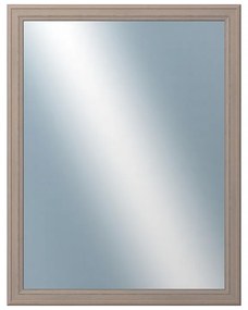 DANTIK - Zrkadlo v rámu, rozmer s rámom 70x90 cm z lišty STEP hnedá (3020)