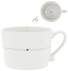 Cup White/Little Heart with stripe