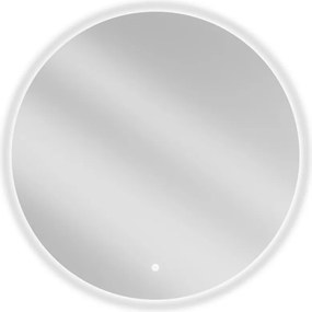 Mexen Erg, okrúhle LED podsvietené kúpeľňové zrkadlo 80 cm, 6000K, vykurovacia podložka proti zahmlievaniu, 9823-080-080-611-00