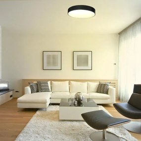 LED Stmievateľné stropné svietidlo LED/50W/230V 3000-6500K čierna +dálkové ovládanie