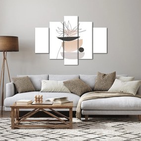 Obraz - Line art kvety N⁰1 (150x105 cm)